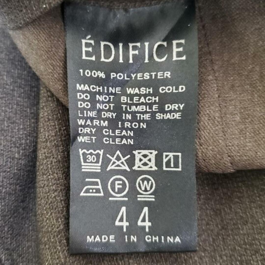 EDIFICE(エディフィス)のEDIFICE(エディフィス) ジャケット サイズ44 L メンズ美品  - ダークブラウン 長袖/ポーチ付き/春/秋 メンズのジャケット/アウター(その他)の商品写真
