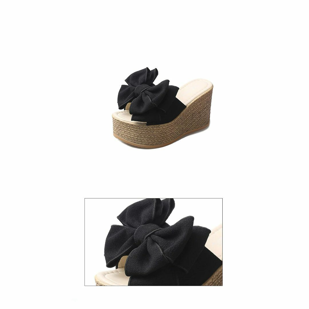 [RSWHYY] スリッパ サンダル レディーズ かわいい 厚底 ウェッジソール レディースの靴/シューズ(その他)の商品写真