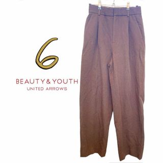 ビューティアンドユースユナイテッドアローズ(BEAUTY&YOUTH UNITED ARROWS)の6(ROKU)BEAUTY&YOUTH 　 ツイードテーパードパンツ　34(スラックス)