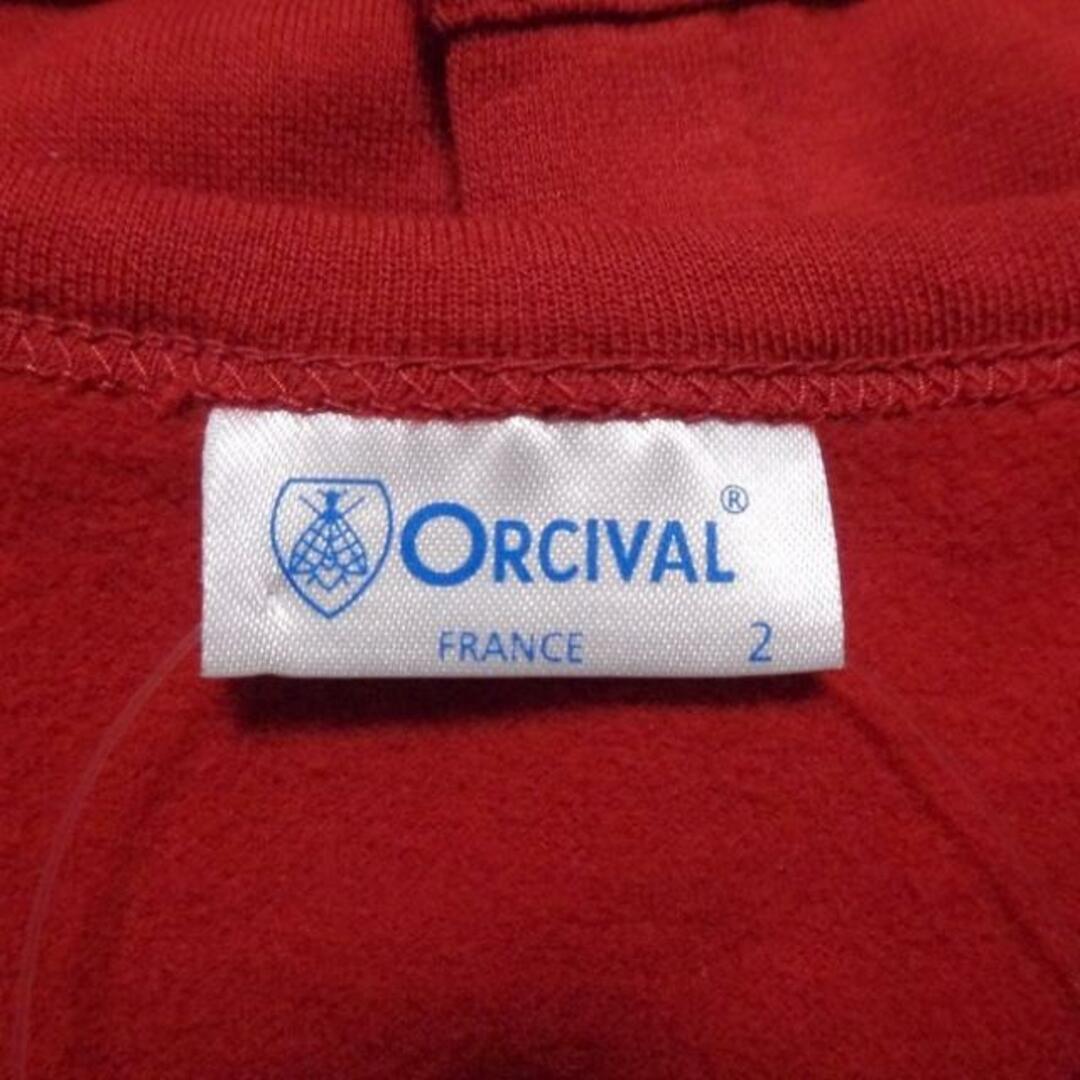 ORCIVAL(オーシバル)のORCIVAL(オーシバル) カーディガン サイズ2 M レディース - レッド 長袖 レディースのトップス(カーディガン)の商品写真