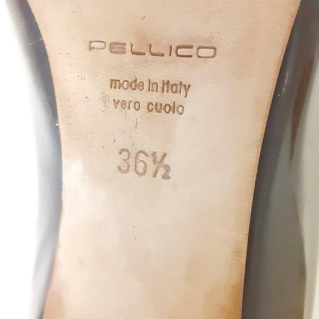 PELLICO(ペリーコ)のPELLICO(ペリーコ) パンプス 36 1/2 レディース - 黒 アウトソール張替済 レザー レディースの靴/シューズ(ハイヒール/パンプス)の商品写真