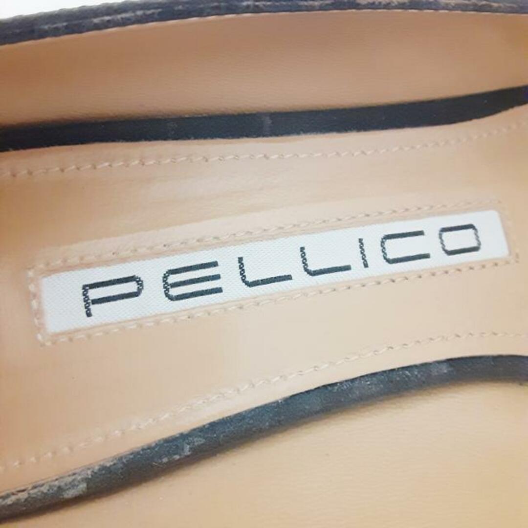 PELLICO(ペリーコ)のPELLICO(ペリーコ) パンプス 37 レディース - 黒 ラメ/アウトソール張替済 レザー レディースの靴/シューズ(ハイヒール/パンプス)の商品写真