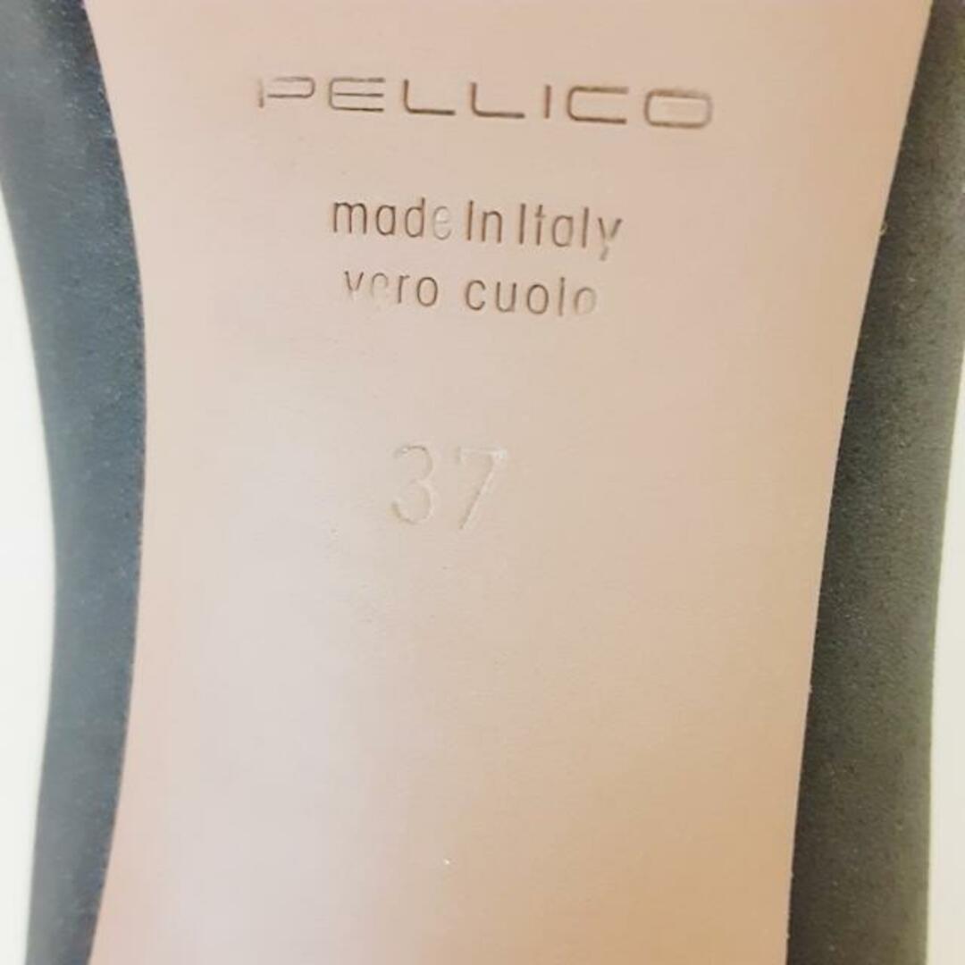 PELLICO(ペリーコ)のPELLICO(ペリーコ) パンプス 37 レディース - 黒 ラメ/アウトソール張替済 レザー レディースの靴/シューズ(ハイヒール/パンプス)の商品写真