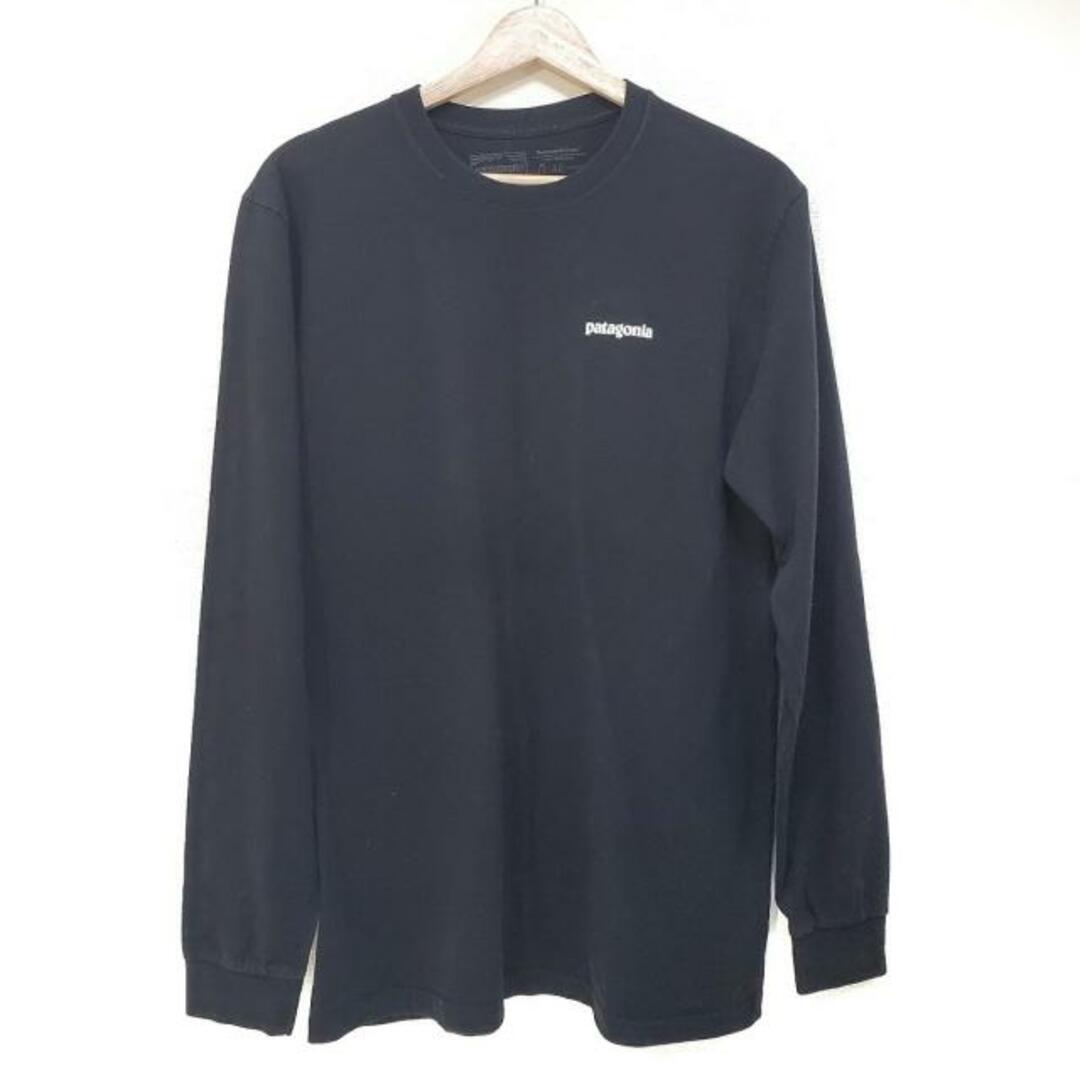 patagonia(パタゴニア)のPatagonia(パタゴニア) 長袖Tシャツ サイズM メンズ美品  - 黒 クルーネック メンズのトップス(Tシャツ/カットソー(七分/長袖))の商品写真