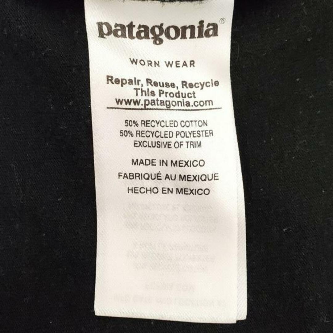 patagonia(パタゴニア)のPatagonia(パタゴニア) 長袖Tシャツ サイズM メンズ美品  - 黒 クルーネック メンズのトップス(Tシャツ/カットソー(七分/長袖))の商品写真