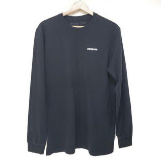 パタゴニア(patagonia)のPatagonia(パタゴニア) 長袖Tシャツ サイズM メンズ美品  - 黒 クルーネック(Tシャツ/カットソー(七分/長袖))