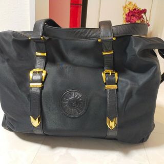 Gianni Versace - ヴェルサーチ　ボストンバッグ　ゴールドロゴ金具