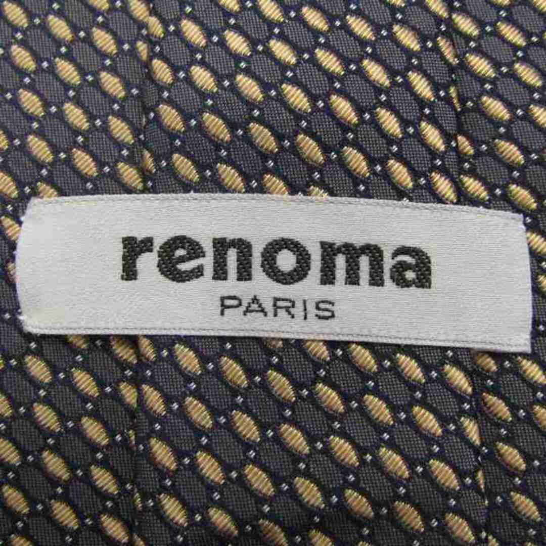 RENOMA(レノマ)のレノマ ブランドネクタイ ドット パネル柄 グラデーション シルク 日本製 メンズ ネイビー renoma メンズのファッション小物(ネクタイ)の商品写真