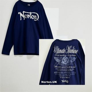 Norton - 【Norton】ノートン 刺繍柄 ロッカーズスピードクラブ ロングT XXL