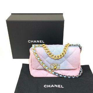 シャネル(CHANEL)のシャネル 19 ハンドバッグ ショルダーバッグ デニム グラデーション 2way(ショルダーバッグ)