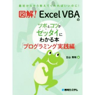 図解！Ｅｘｃｅｌ　ＶＢＡのツボとコツがゼッタイにわかる本　プログラミング実践編 最初からそう教えてくれればいいのに！／立山秀利(著者)