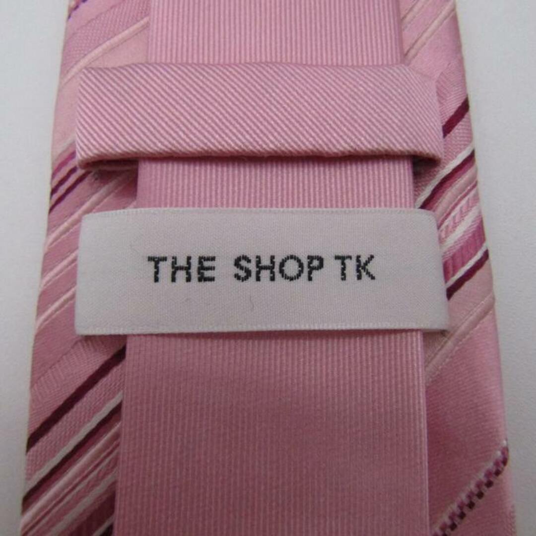 ザショップティーケー ブランドネクタイ ストライプ柄 グラデーション シルク メンズ ピンク THE SHOP TK メンズのファッション小物(ネクタイ)の商品写真