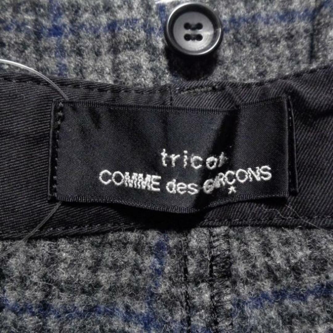 tricot COMMEdesGARCONS(トリココムデギャルソン) パンツ サイズM レディース美品  - ダークグレー×黒×ダークネイビー フルレングス/チェック柄 レディースのパンツ(その他)の商品写真