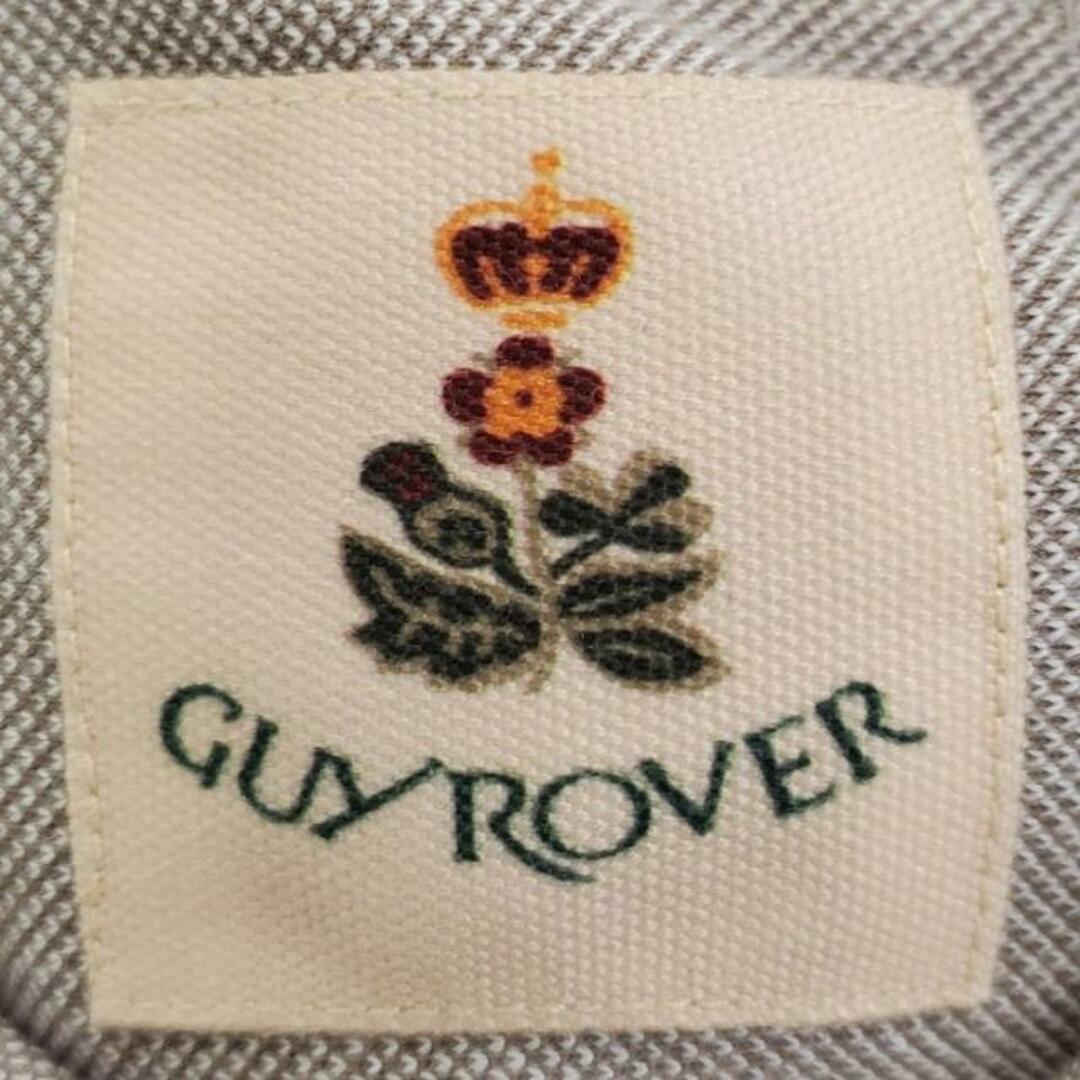 GUY ROVER(ギローバー)のGuy Rover(ギローバー) 長袖シャツ サイズM メンズ美品  - 白×ブラウン メンズのトップス(シャツ)の商品写真