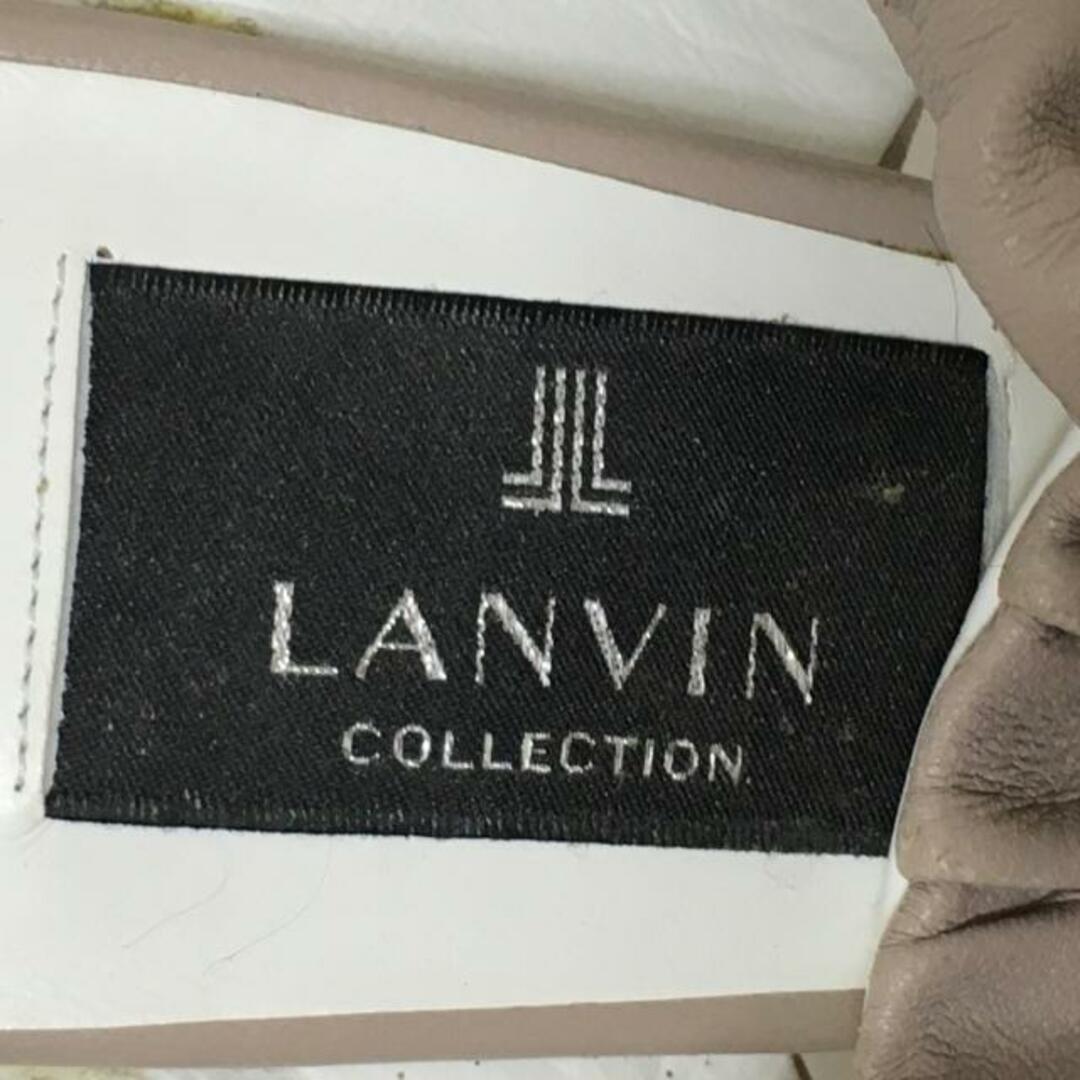 LANVIN COLLECTION(ランバンコレクション)のLANVIN COLLECTION(ランバンコレクション) サンダル 22 1/2 レディース - ピンクベージュ オープントゥ レザー レディースの靴/シューズ(サンダル)の商品写真