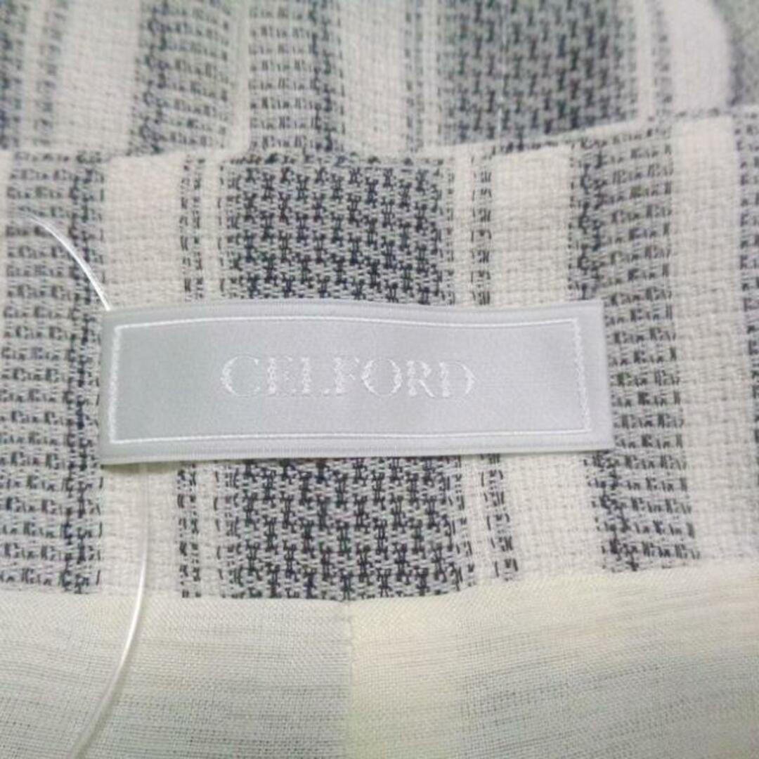 CELFORD(セルフォード)のCELFORD(セルフォード) パンツ サイズ38 M レディース美品  - ライトグレー×アイボリー フルレングス/ストライプ レディースのパンツ(その他)の商品写真