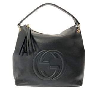 グッチ(Gucci)のGUCCI(グッチ) ハンドバッグ美品  ソーホー 536194 黒 レザー(ハンドバッグ)