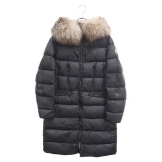 モンクレール(MONCLER)のMONCLER モンクレール 21AW BOEDIC GIUBBOTTO ファーフード付き ロングコート ダウンジャケット ブラック G20931A00116(ダウンジャケット)