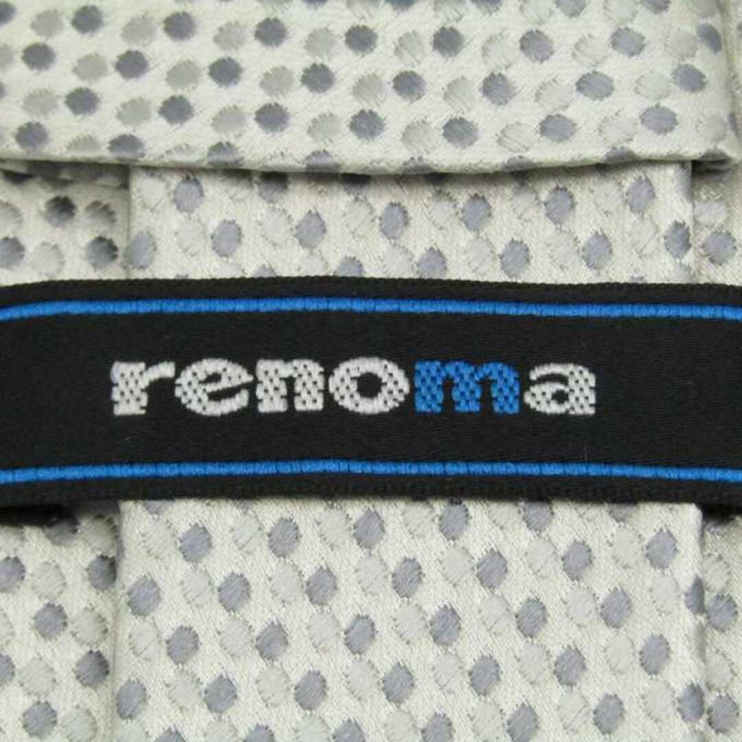 RENOMA(レノマ)のレノマ ブランドネクタイ ドット グラデーション シルク メンズ ホワイト renoma メンズのファッション小物(ネクタイ)の商品写真