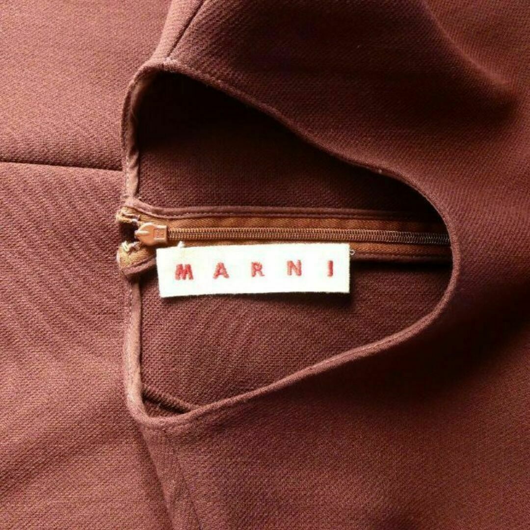 Marni(マルニ)の美品 マルニ フロントポケット ノースリーブ クルーネック ミニ丈 ワンピース レディースのワンピース(ミニワンピース)の商品写真