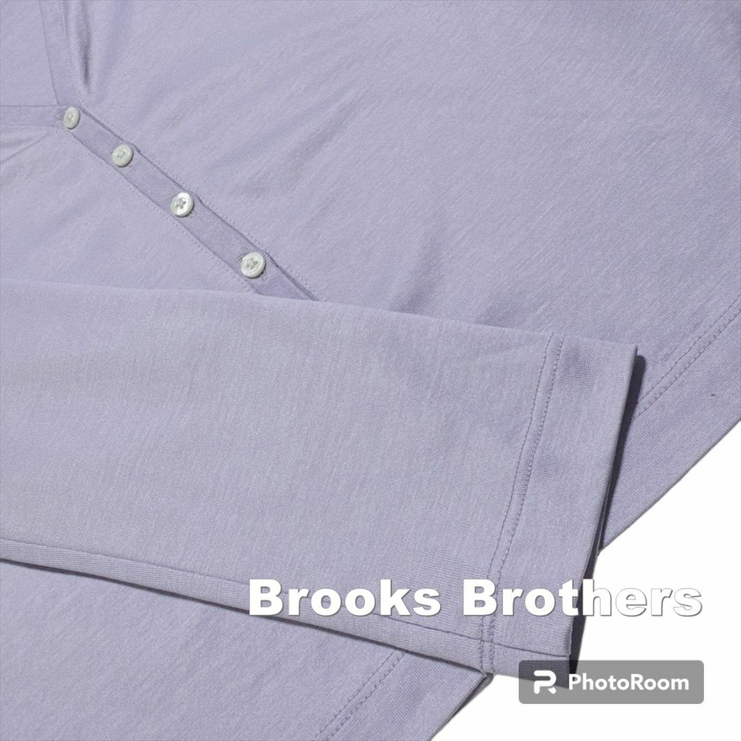 Brooks Brothers(ブルックスブラザース)の【Brooks Brothers】ブルックスブラザーズ ラベンダー カーディガン レディースのトップス(カーディガン)の商品写真