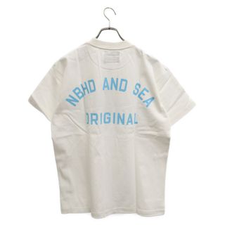 NEIGHBORHOOD - NEIGHBORHOOD ネイバーフッド 22SS ×WIND AND SEA NHWDS-03/C-TEE-SS ウィンダンシー ロゴプリント半袖Tシャツ ホワイト 221FRWSN-STM03S