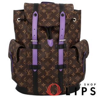 ルイヴィトン(LOUIS VUITTON)のルイ・ヴィトン クリストファーPM  M46247 モノグラムマカサー メンズリュック・デイパック
 ヴィオレ 廃盤品【中古】(バッグパック/リュック)