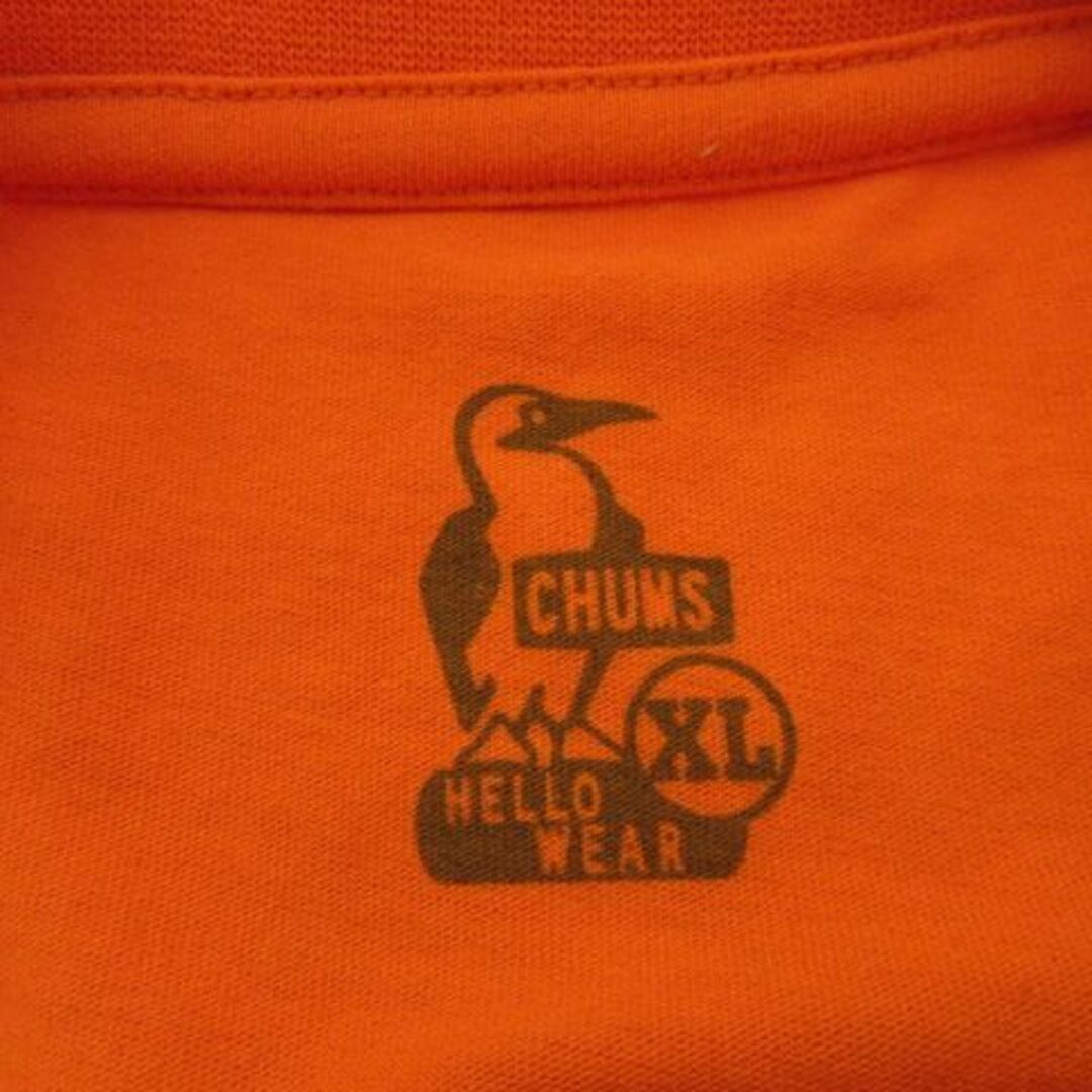 CHUMS(チャムス)のチャムス CHUMS Tシャツ 半袖 丸首 オレンジ XL *A633 メンズのトップス(Tシャツ/カットソー(半袖/袖なし))の商品写真