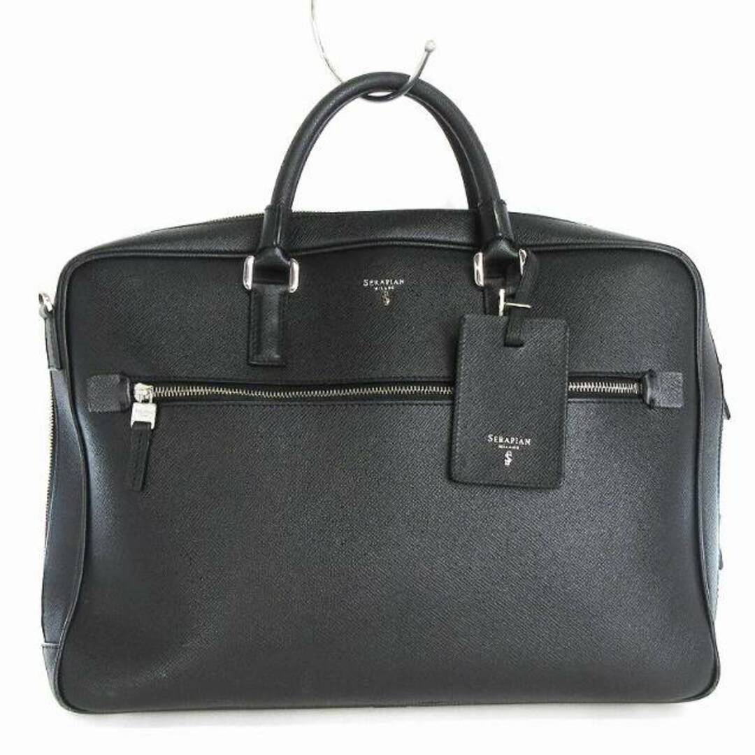 other(アザー)のセラピアン スリム ブリーフケース ビジネスバッグ ロゴ 黒 鞄 ■SM1 メンズのバッグ(その他)の商品写真