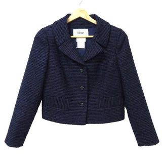 Rene(ルネ) ジャケット サイズ36 S レディース美品  - ダークネイビー 長袖/ショート丈/オールシーズン