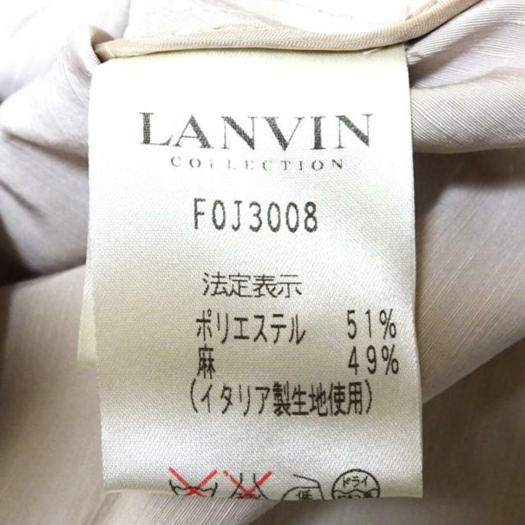 LANVIN COLLECTION(ランバンコレクション)のLANVIN COLLECTION(ランバンコレクション) ジャケット サイズ38 M レディース - ピンクベージュ 長袖/リボン/ティアード/春/夏 レディースのジャケット/アウター(その他)の商品写真