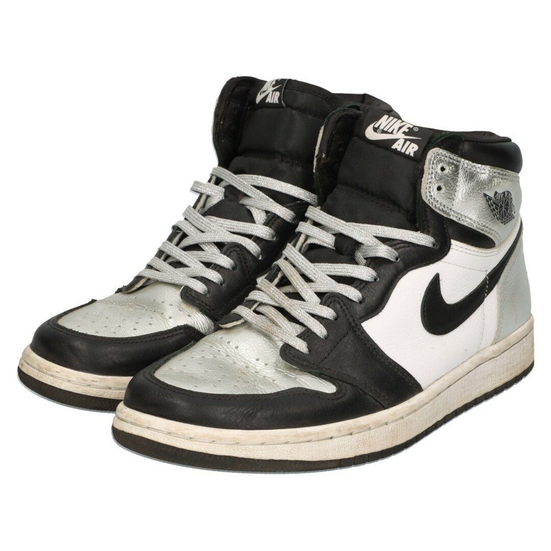 NIKE(ナイキ)のNIKE ナイキ WMNS AIR JORDAN 1 HIGH OG SILVER TOE エアジョーダン1 レトロ ハイカットスニーカー シルバートゥ シルバー/ブラック US8/25cm CD0461-001 レディースの靴/シューズ(スニーカー)の商品写真