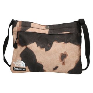 Supreme - SUPREME シュプリーム 21AW ×THE NORTH FACE BLEACHED DENIM Print Shoulder Bag ブリーチドデニムプリント ショルダーバッグ サコッシュ ブラック NM721541