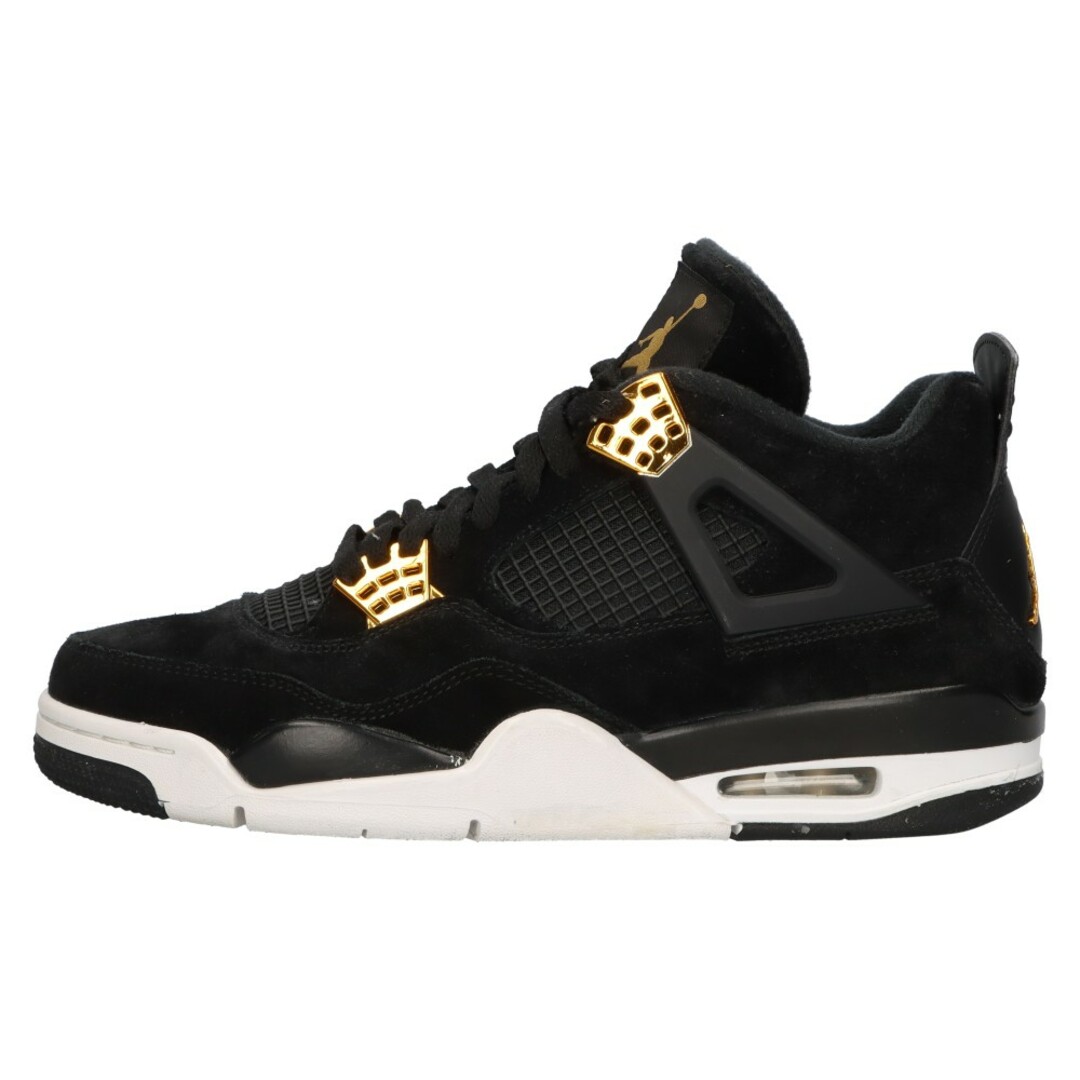 NIKE(ナイキ)のNIKE ナイキ AIR JORDAN 4 RETRO ROYALTY エア ジョーダン 4 レトロ ロイヤリティ ハイカットスニーカー ブラック US8.5/JP26.5cm 308497-032 メンズの靴/シューズ(スニーカー)の商品写真