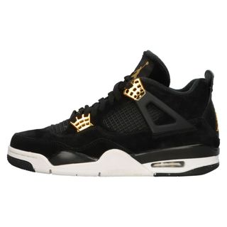 NIKE - NIKE ナイキ AIR JORDAN 4 RETRO ROYALTY エア ジョーダン 4 レトロ ロイヤリティ ハイカットスニーカー ブラック US8.5/JP26.5cm 308497-032