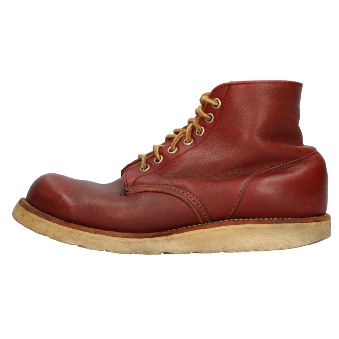 REDWING(レッドウィング)のRED WING レッド ウイング 90S VINTAGE ヴィンテージ アイリッシュセッター ラウンドトゥ 犬半円タグ レースアップ ハイカットブーツ レッド メンズの靴/シューズ(ブーツ)の商品写真