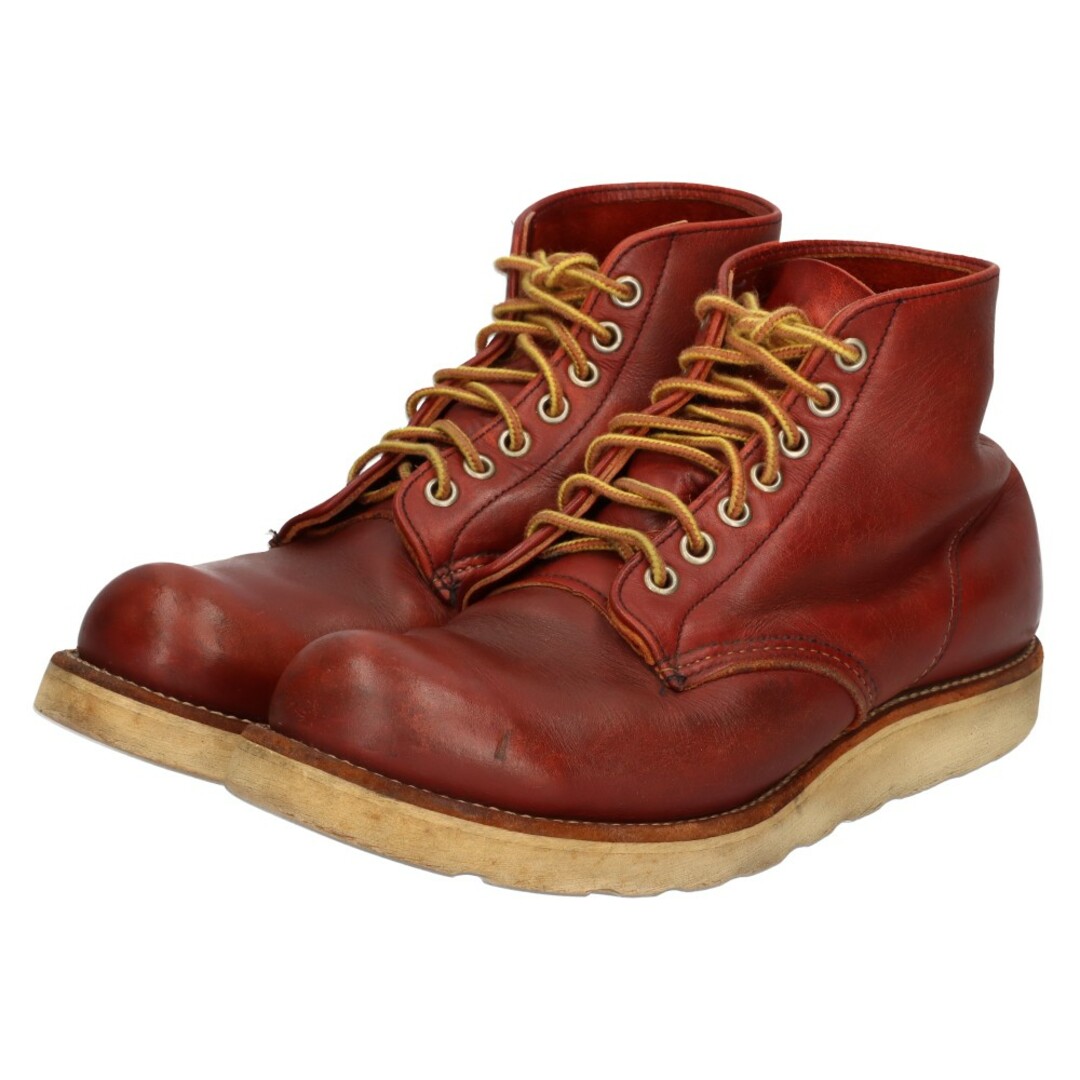 REDWING(レッドウィング)のRED WING レッド ウイング 90S VINTAGE ヴィンテージ アイリッシュセッター ラウンドトゥ 犬半円タグ レースアップ ハイカットブーツ レッド メンズの靴/シューズ(ブーツ)の商品写真