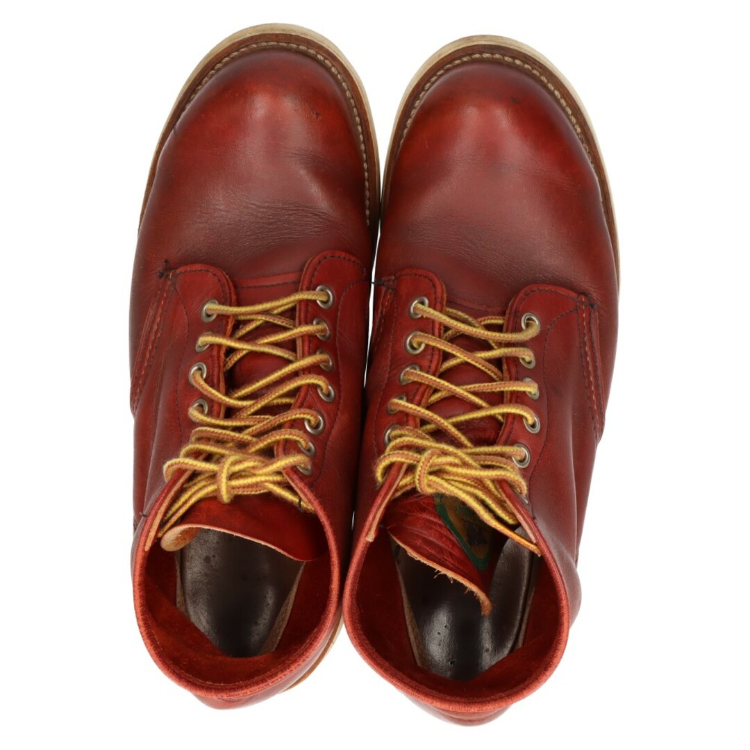 REDWING(レッドウィング)のRED WING レッド ウイング 90S VINTAGE ヴィンテージ アイリッシュセッター ラウンドトゥ 犬半円タグ レースアップ ハイカットブーツ レッド メンズの靴/シューズ(ブーツ)の商品写真