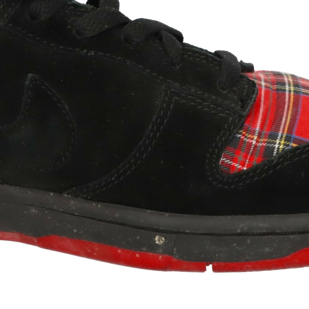 NIKE(ナイキ)のNIKE ナイキ DUNK LOW PREMIUM Plaid Red Black ダンクロー プレミアム ローカットスニーカーシューズ ブラック/レッド US8.5 307696-601 メンズの靴/シューズ(スニーカー)の商品写真