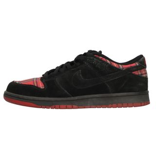 ナイキ(NIKE)のNIKE ナイキ DUNK LOW PREMIUM Plaid Red Black ダンクロー プレミアム ローカットスニーカーシューズ ブラック/レッド US8.5 307696-601(スニーカー)