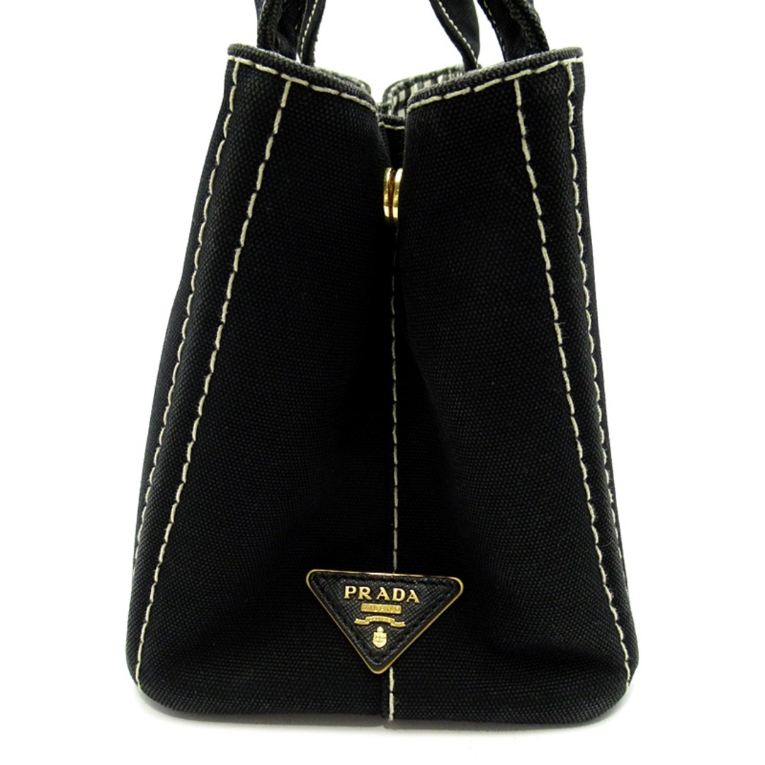 PRADA(プラダ)のプラダ カナパトートTPM  1BG439 キャンバス レディーストートバッグ
 ブラック(NERO)【中古】 レディースのバッグ(トートバッグ)の商品写真