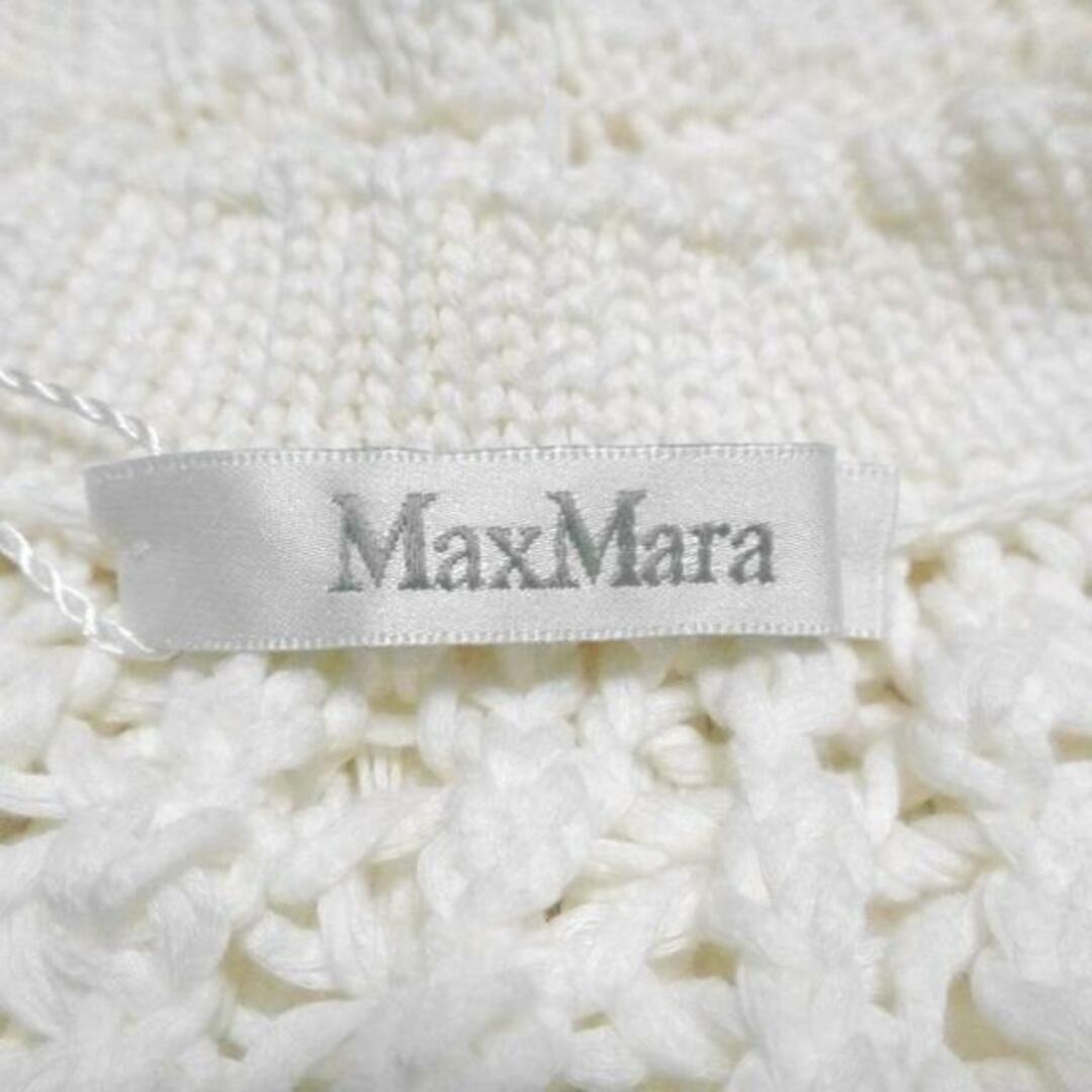 Max Mara(マックスマーラ)のMax Mara(マックスマーラ) カーディガン サイズM レディース - 白 半袖/メッシュ レディースのトップス(カーディガン)の商品写真