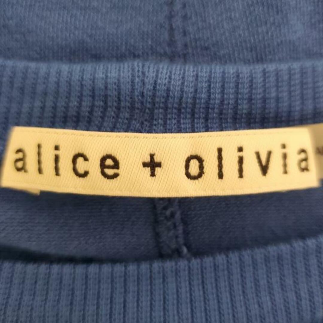 Alice+Olivia(アリスアンドオリビア)のalice+olivia(アリスオリビア) 半袖Tシャツ サイズXS レディース美品  - ネイビー クルーネック レディースのトップス(Tシャツ(半袖/袖なし))の商品写真
