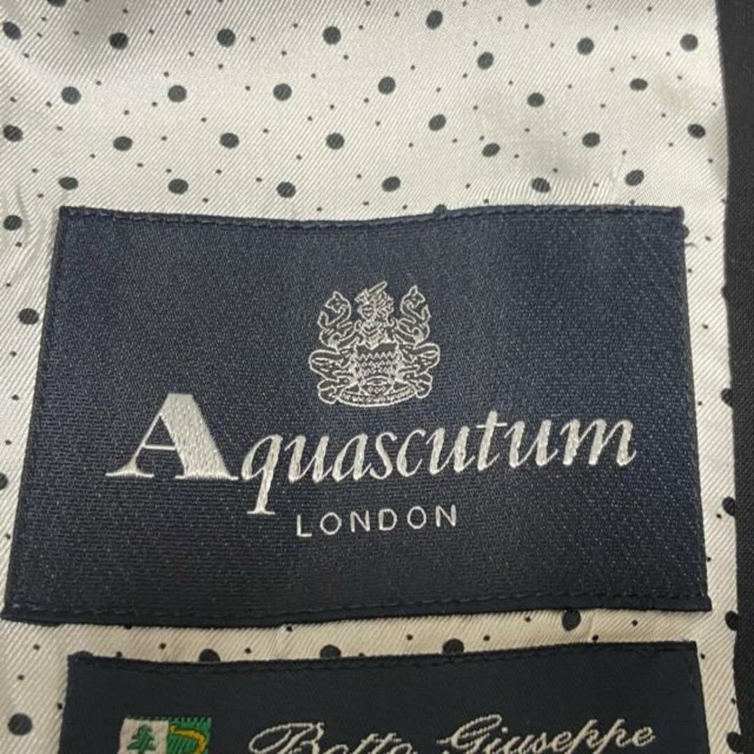 AQUA SCUTUM(アクアスキュータム)のAquascutum(アクアスキュータム) スカートスーツ レディース美品  - 黒 プリーツ レディースのフォーマル/ドレス(スーツ)の商品写真