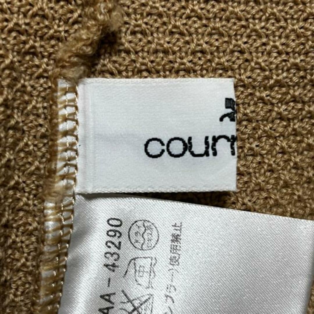 Courreges(クレージュ)のCOURREGES(クレージュ) スカートセットアップ サイズ38 M レディース - ライトブラウン×ダークブラウン×ベージュ 花柄/フリル レディースのレディース その他(セット/コーデ)の商品写真