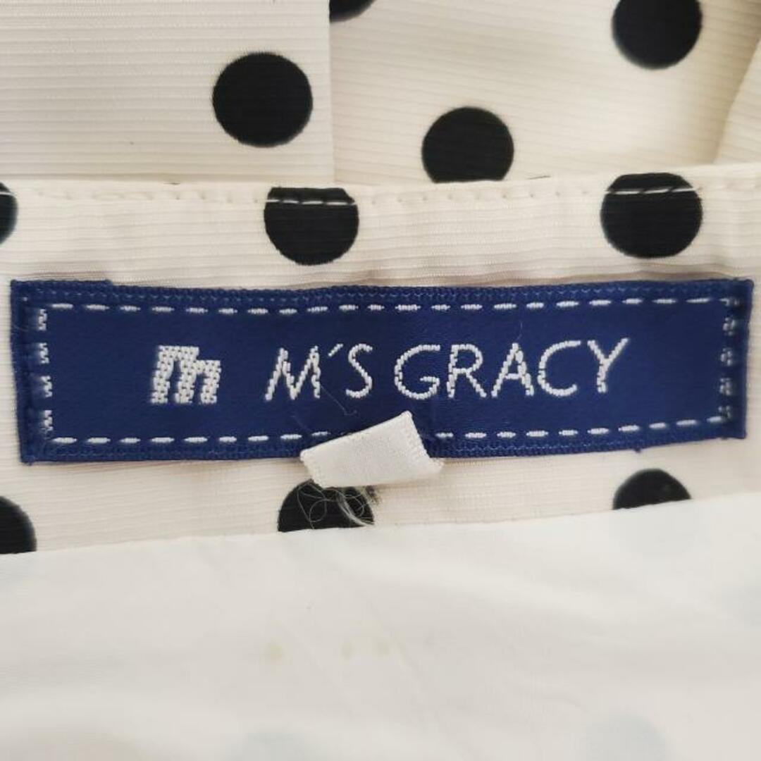 M'S GRACY(エムズグレイシー)のM'S GRACY(エムズグレイシー) スカート サイズ40 M レディース美品  - アイボリー×黒 ひざ丈/ドット柄/プリーツ レディースのスカート(その他)の商品写真