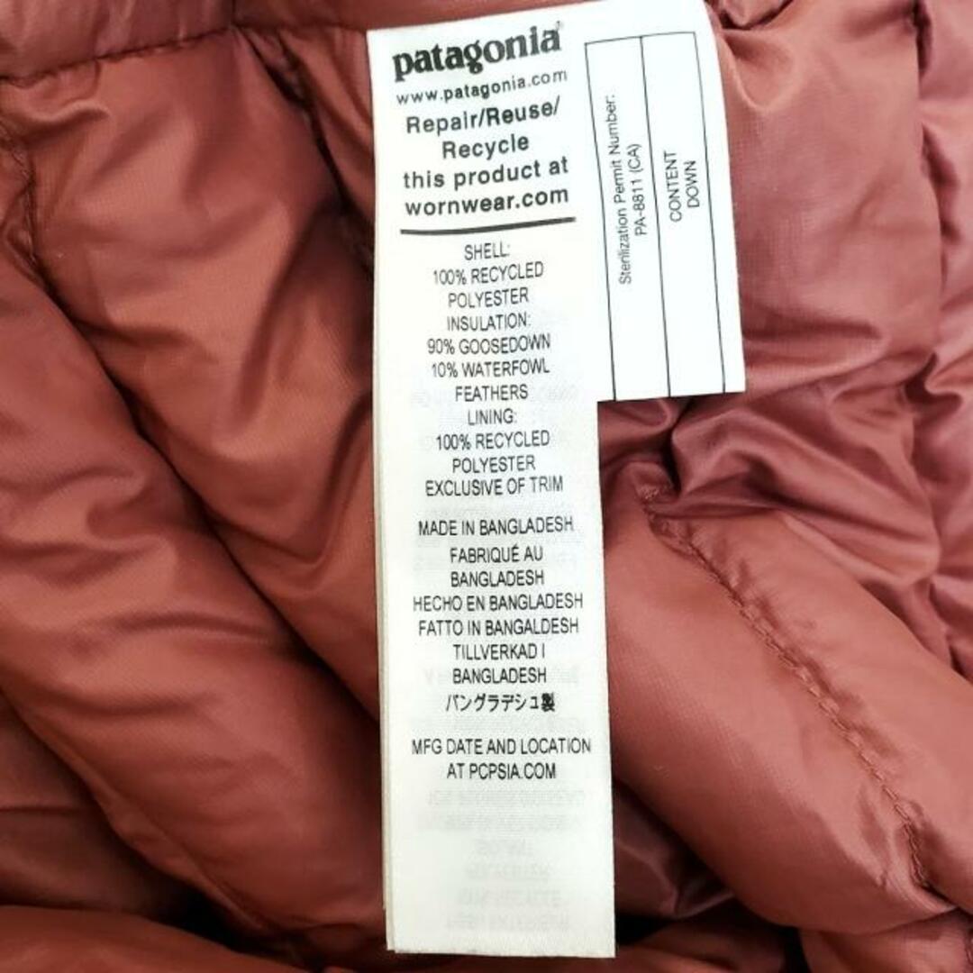 patagonia(パタゴニア)のPatagonia(パタゴニア) ダウンジャケット サイズXS レディース - レッド 長袖/秋/冬 ポリエステル レディースのジャケット/アウター(ダウンジャケット)の商品写真