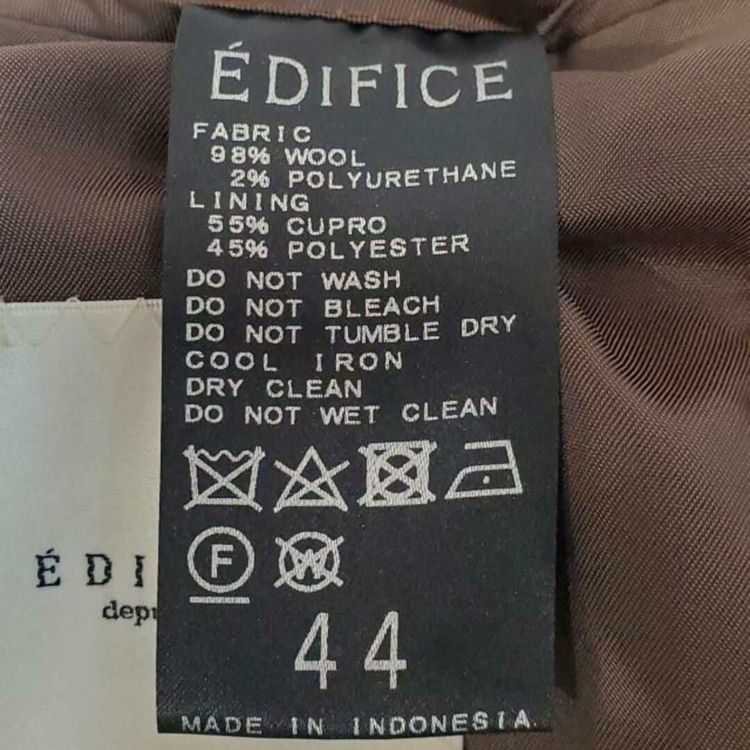 EDIFICE(エディフィス)のEDIFICE(エディフィス) ジャケット サイズ44 L メンズ美品  - レッドブラウン 長袖/春/秋 メンズのジャケット/アウター(その他)の商品写真