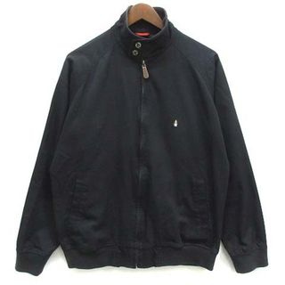 Hush Puppies - ハッシュパピー スタンドカラー スイングトップ ブルゾン 裏チェック 黒 M