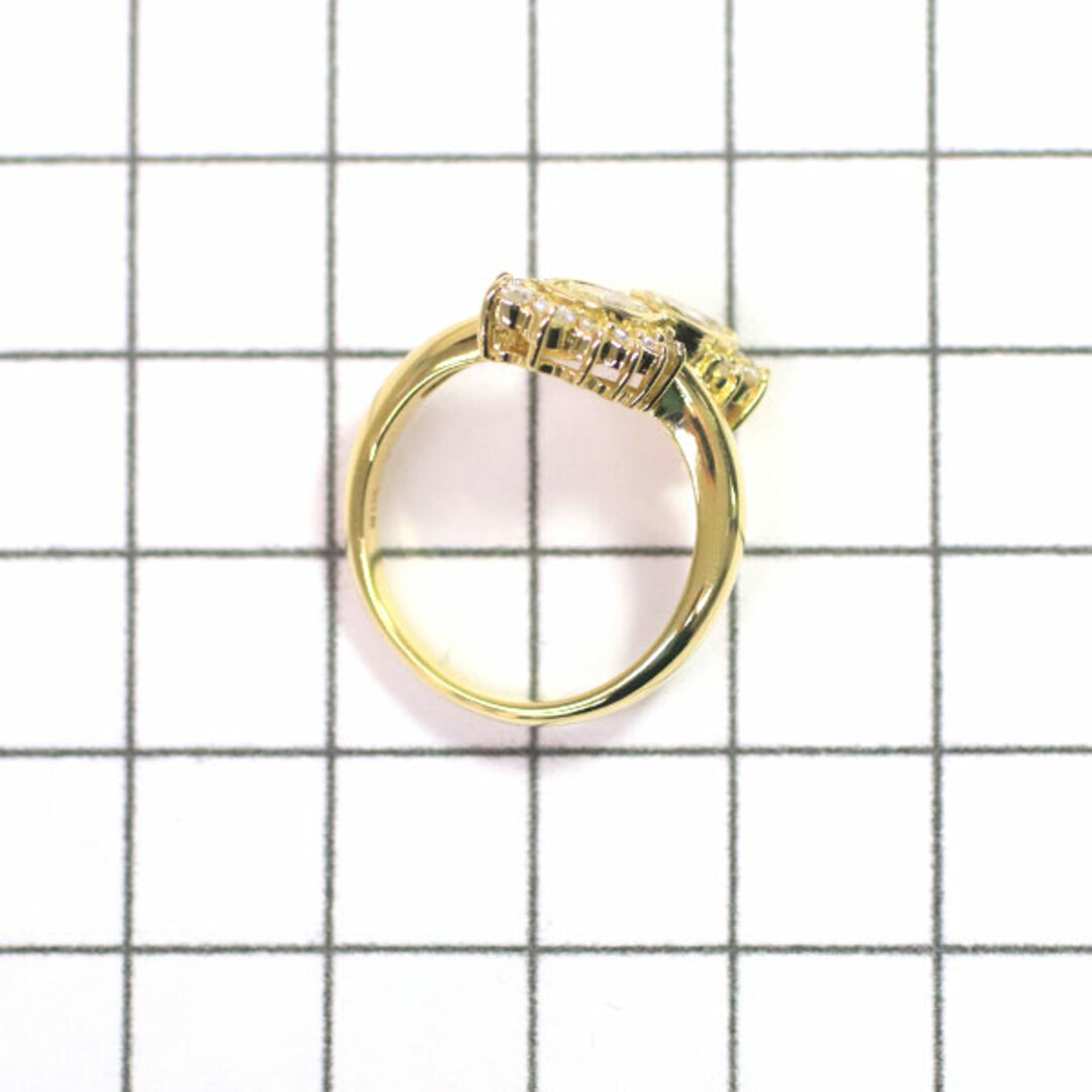 K18YG マーキス ダイヤモンド リング 0.54ct D0.27ct トワエモア レディースのアクセサリー(リング(指輪))の商品写真